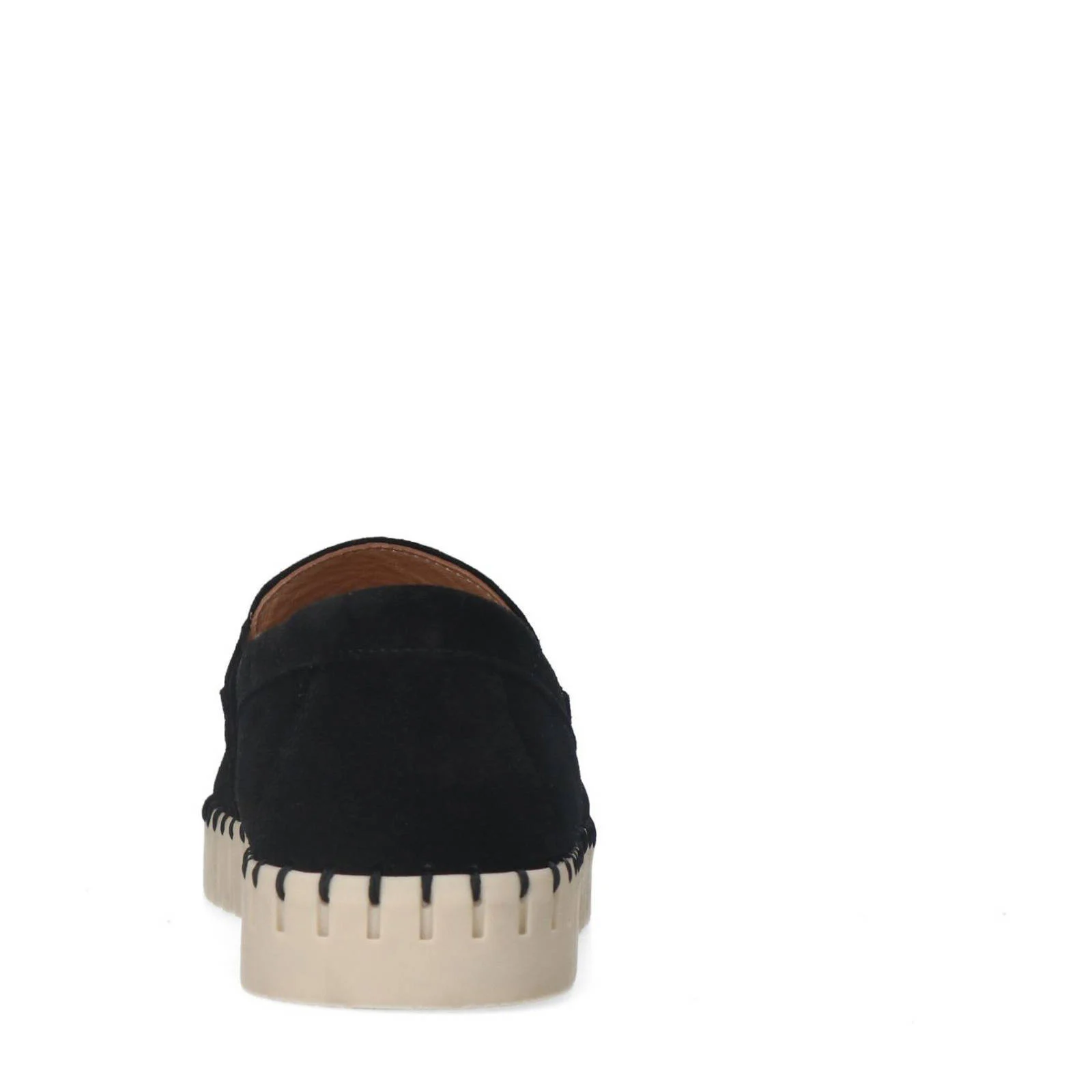 Manfield suède loafers zwart