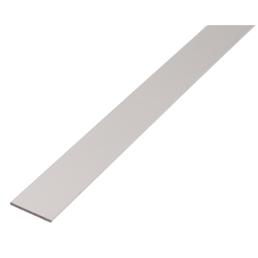 ALU-FLATTSTANG SØLV-ELOK. 1000X60X3