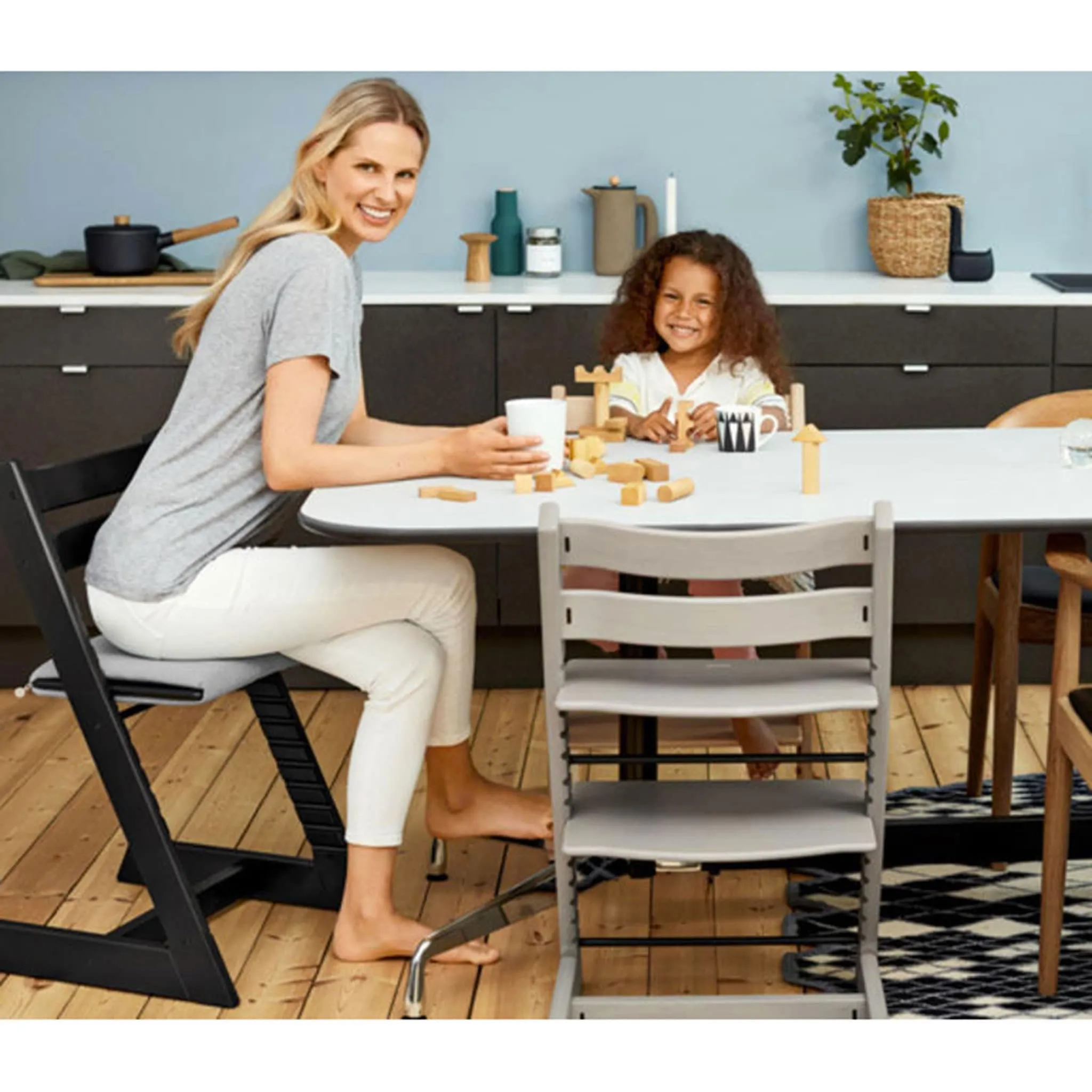 Stokke Chaise Haute Tripp Trapp® + Tripp Trapp® Baby Set - Hazy Gris