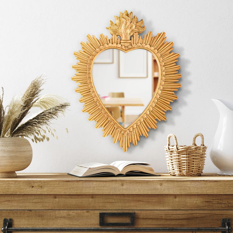 Miroir coeur 'Holy Heart'