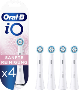 Oral-B Aufsteckbürsten iO sanfte Reinigung, 4 Stück