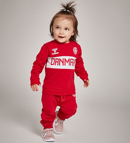 Hummel Sweats?t - DBU - hmlGejst - Rød m. Logo