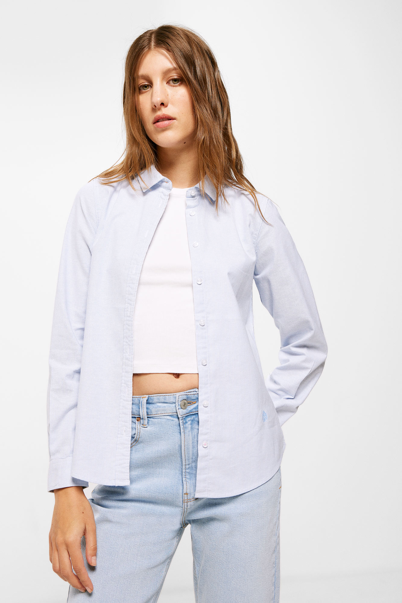Camisa Oxford de Algodão