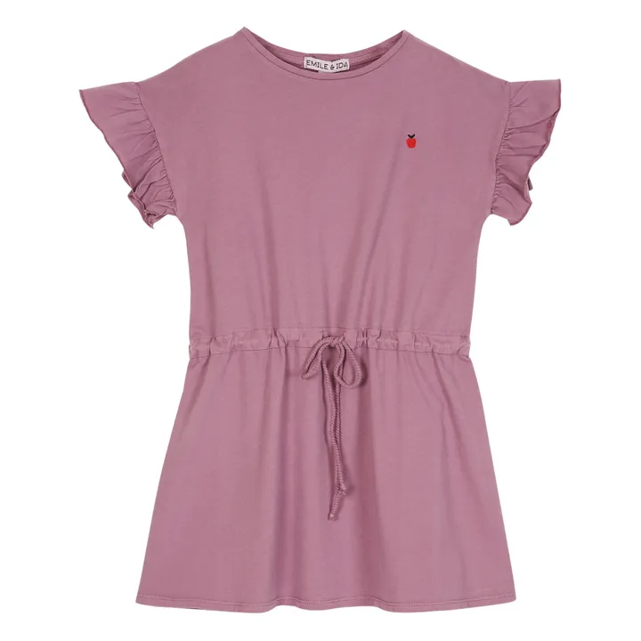 Emile et Ida Robe Jersey Coton Bio | Violet