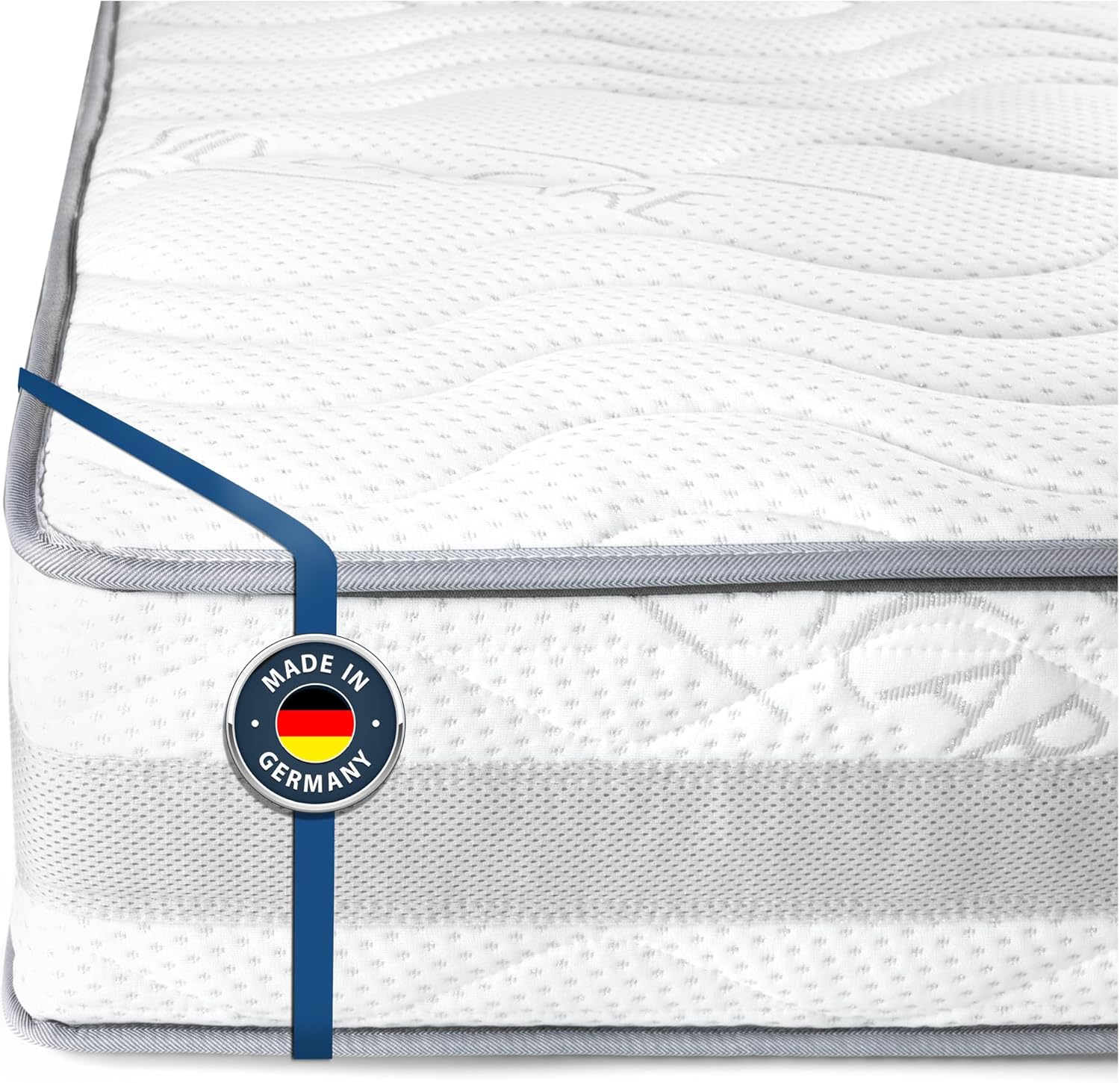BMM Matratze 120x200cm Komfort 23 H2 medium/Kaltschaummatratze Öko-Tex Zertifiziert/ergonomische 7 Zonen Matratze Höhe 23cm Komfort 23 / Matratzen produziert in Deutschland