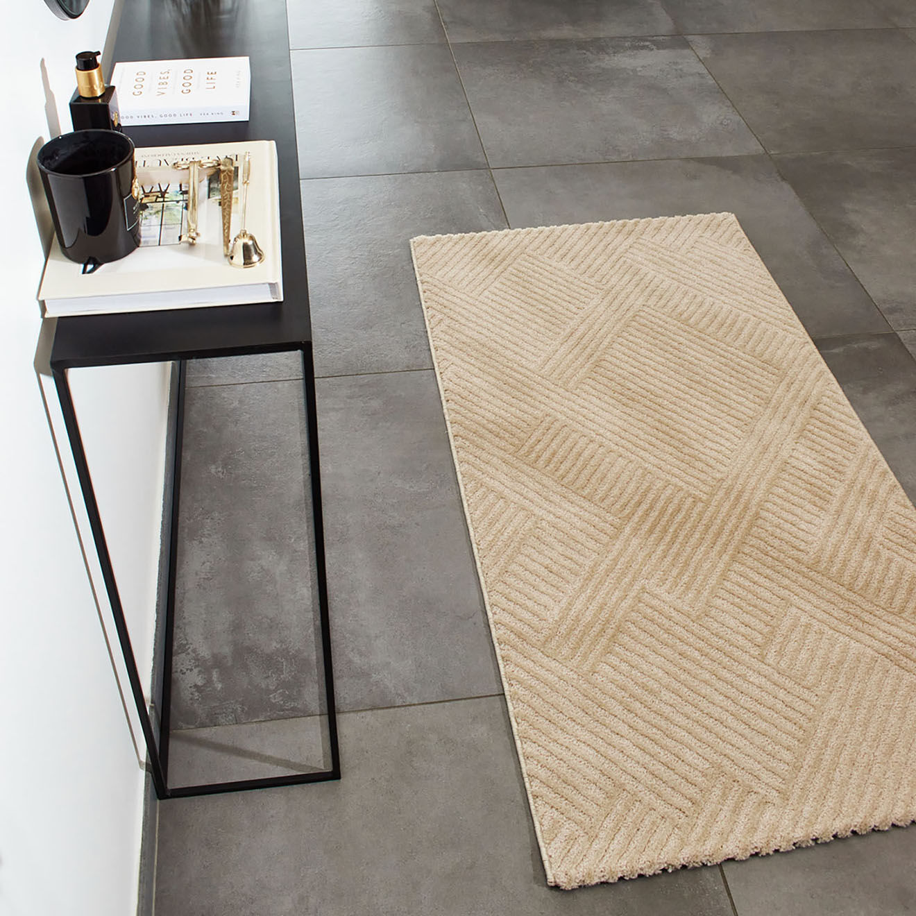 Nazar Rugs Tapis Bianca 160 beige - 80x150 cm
