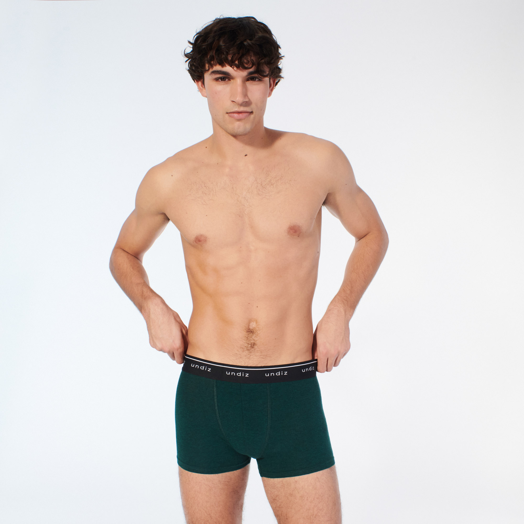 Boxer uni en coton
