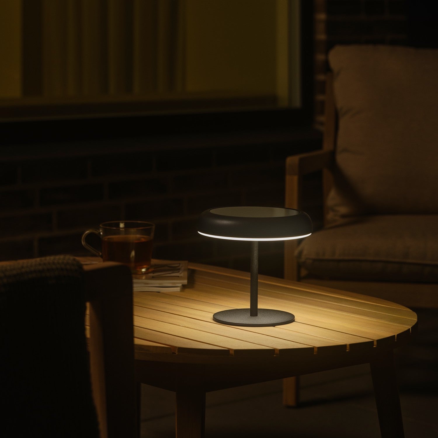 Nordlux Elmer Solar Tafellamp - Zwart