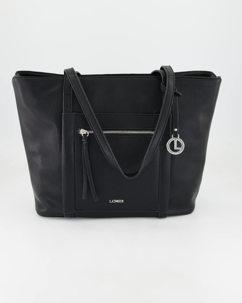 L.Credi Merle Handtasche in Schwarz