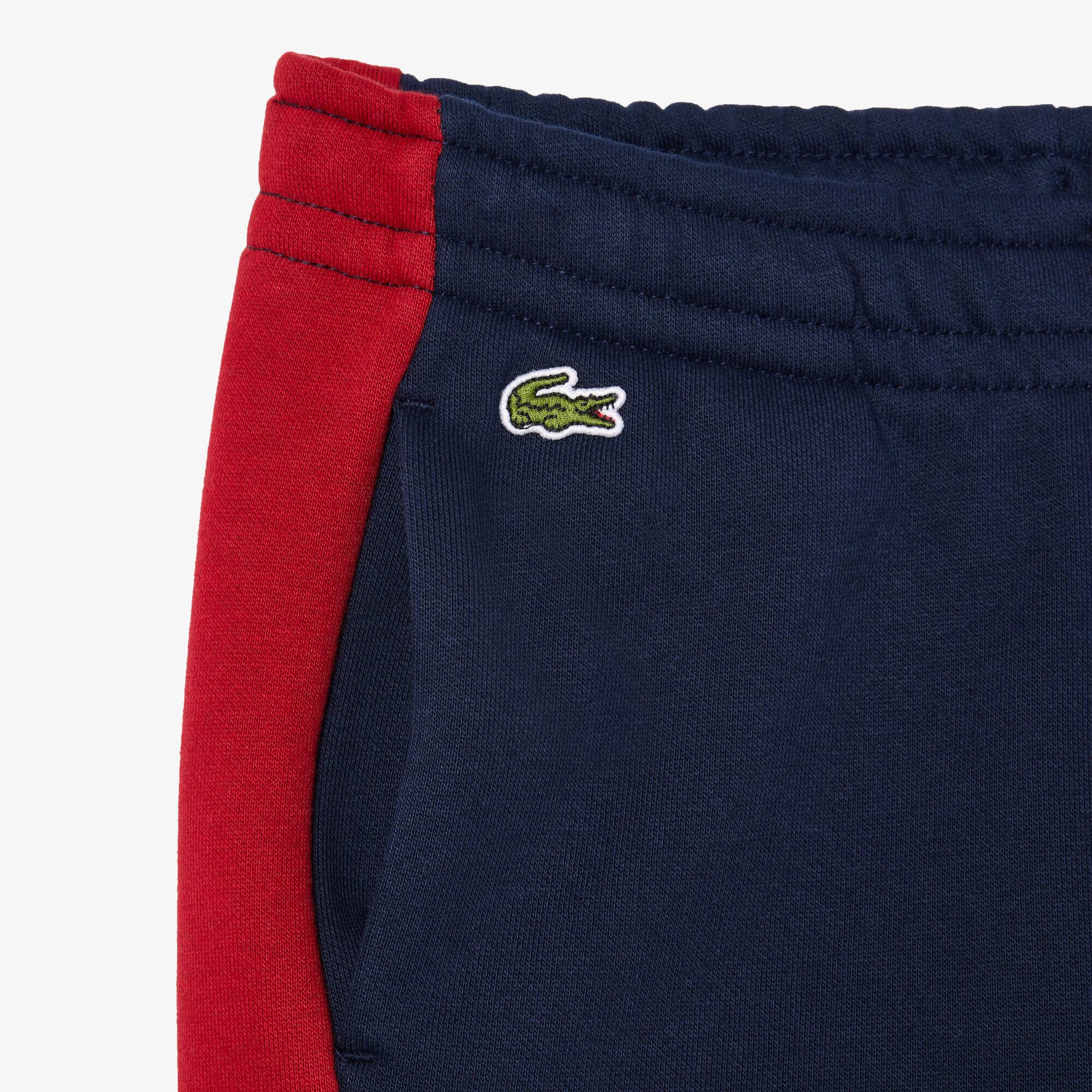 Pantalon de survêtement enfant Lacoste en coton biologique et polyester recyclé Pantalons & Shorts - Bleu - Lacoste - Enfant