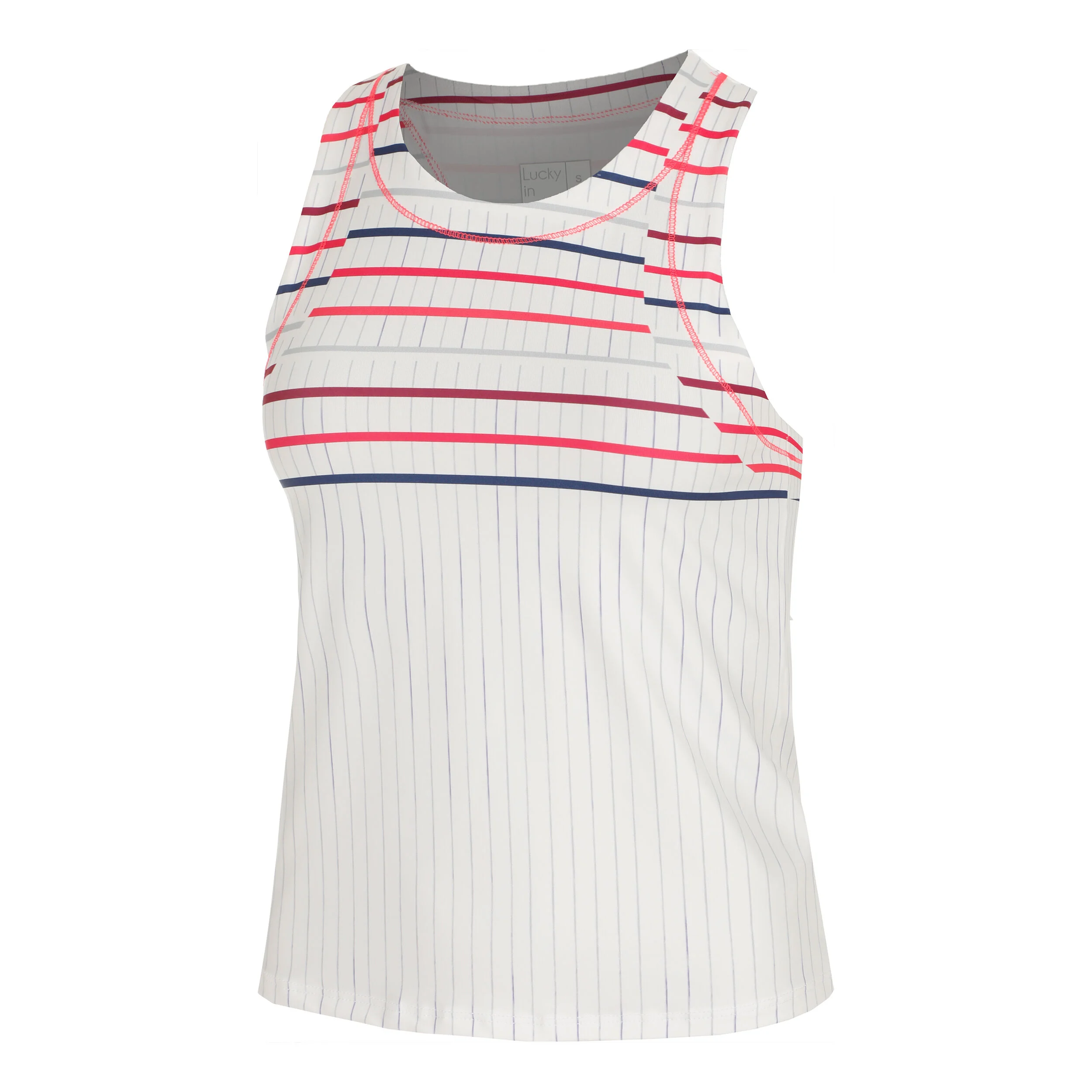 Lucky in Love Berry Buzz Débardeur Tank Top Femmes - Blanc , Multicouleur