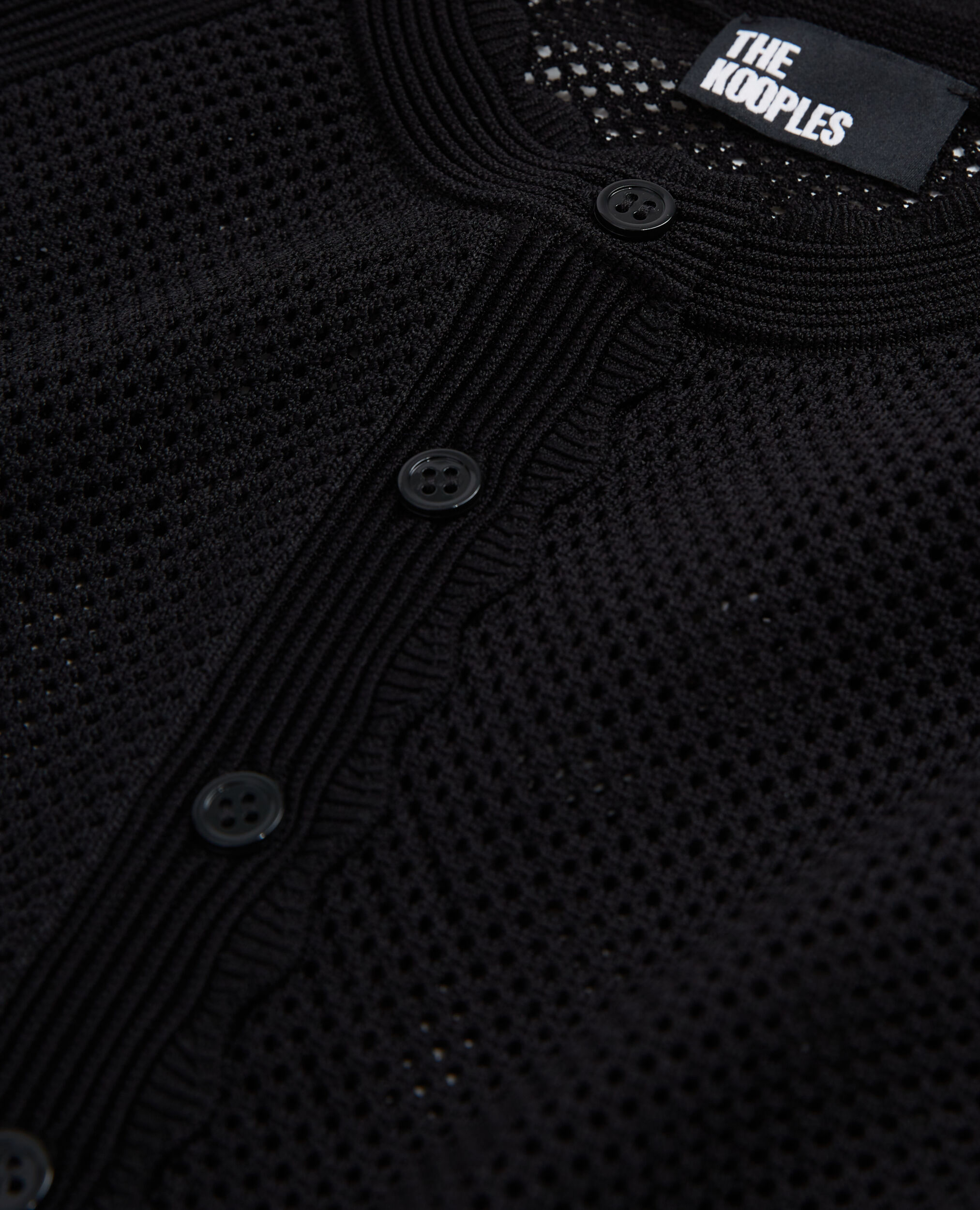 Cardigan noir en maille