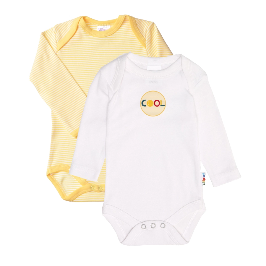 Liliput Langarmbody 2er-Pack gelb und weiß