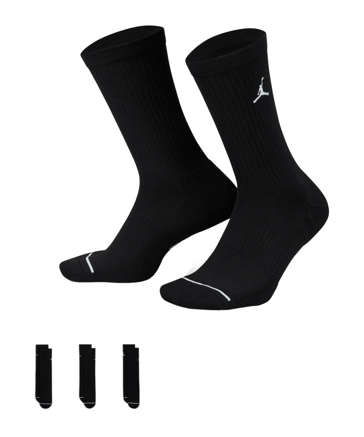 Jordan Everyday Crew Socken 3er Pack Schwarz F010