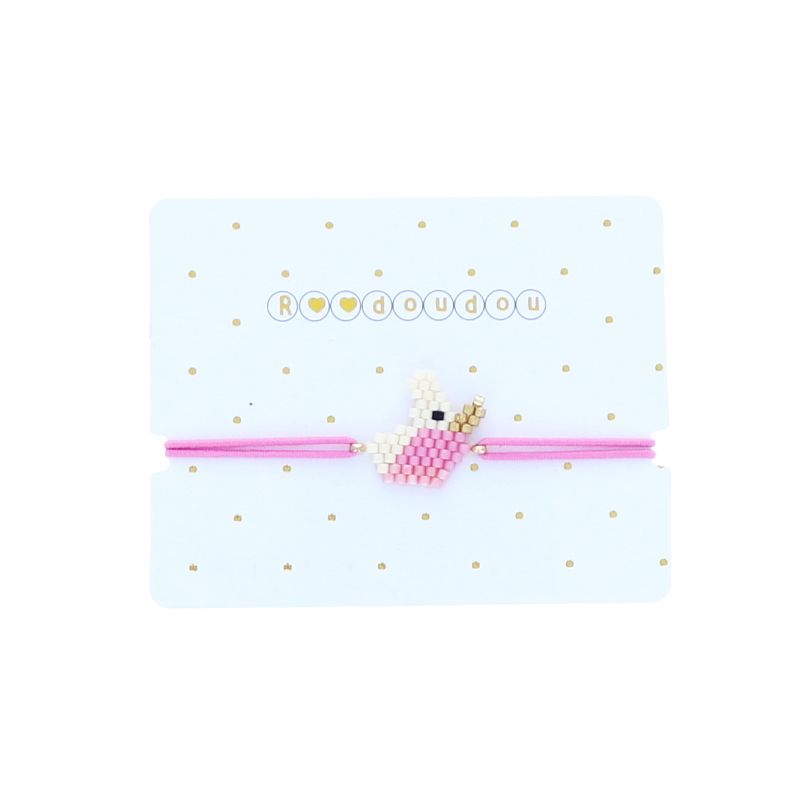 Bracelet enfant à perles licorne Roodoudou
