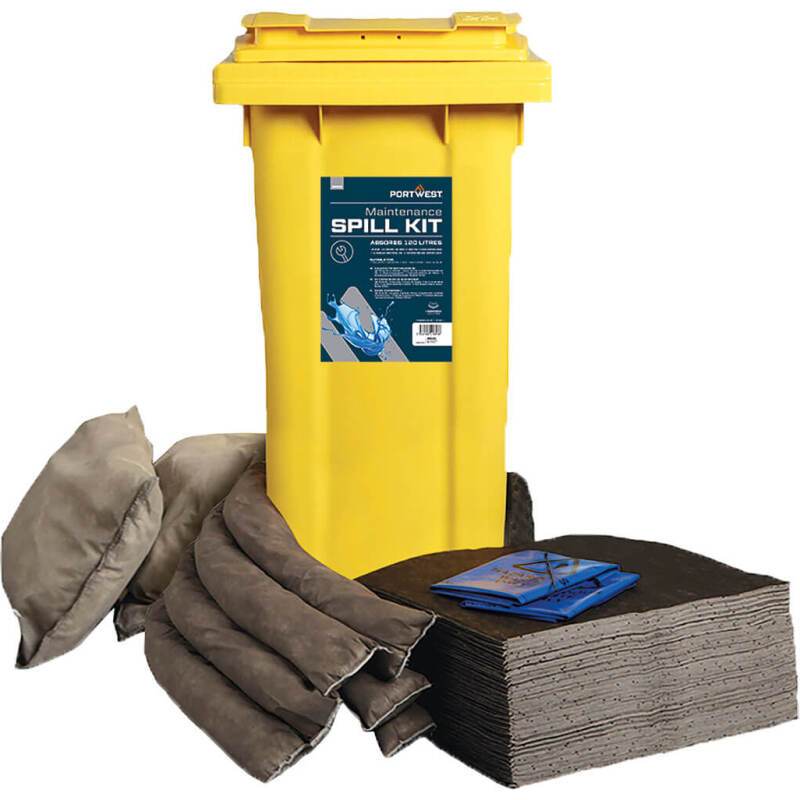Portwest SM33 Kit abosrbant de maintenance 120 litres Gris