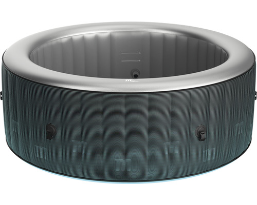 Opblaasbare STARRY Plug & Play hottub voor maximaal 6 personen met filtersysteem, desinfectietechnologie, automatische uitschakel-/stand-byfunctie, timerfunctie en LED-sfeerverlichting, antraciet