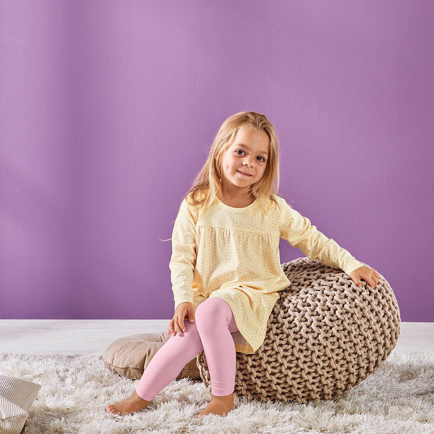 Erwin Müller Single-Jersey Kinder-Nachthemd mit Leggings