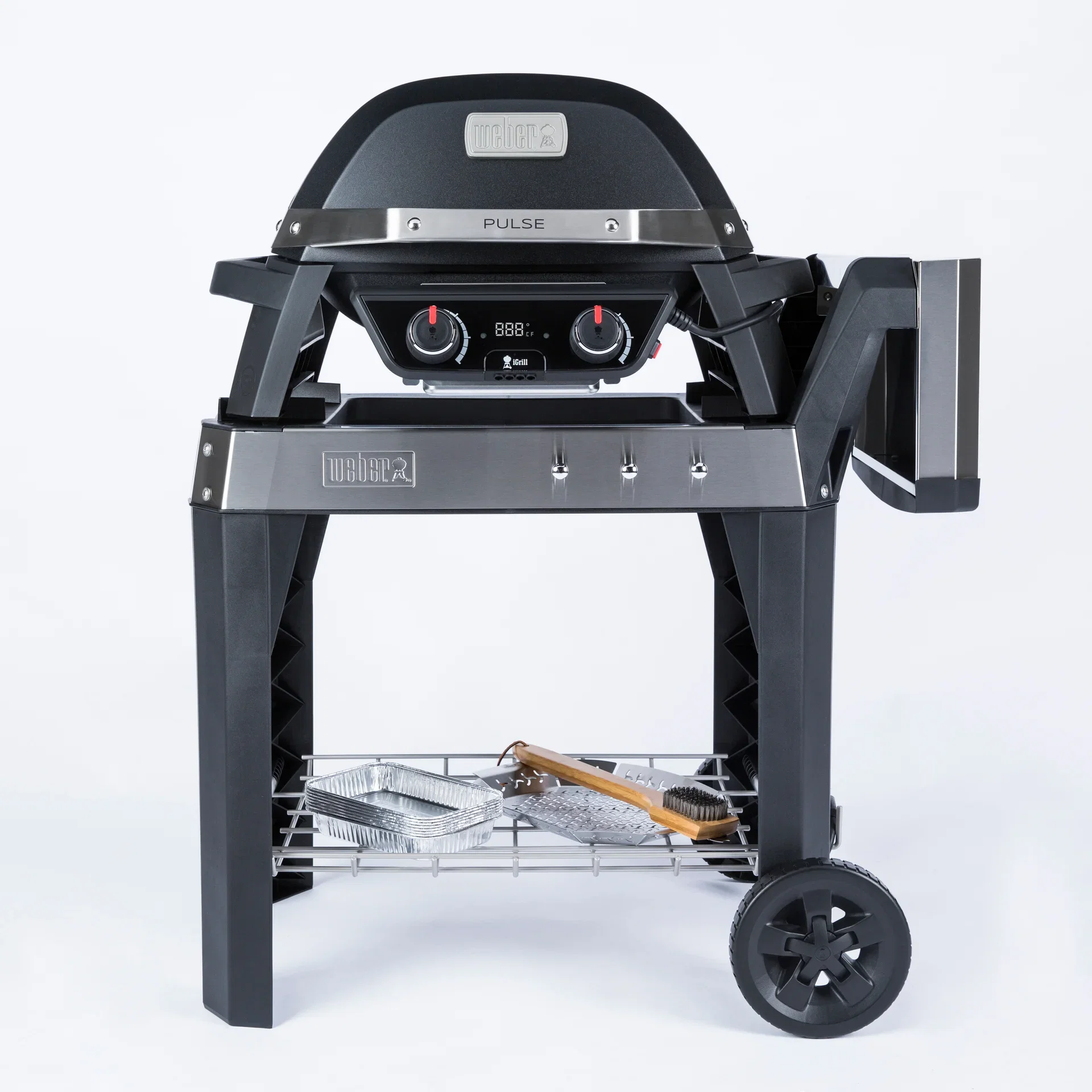 Weber Elektrisk Grill Pulse 2000 m/vogn Lengde 112 cm