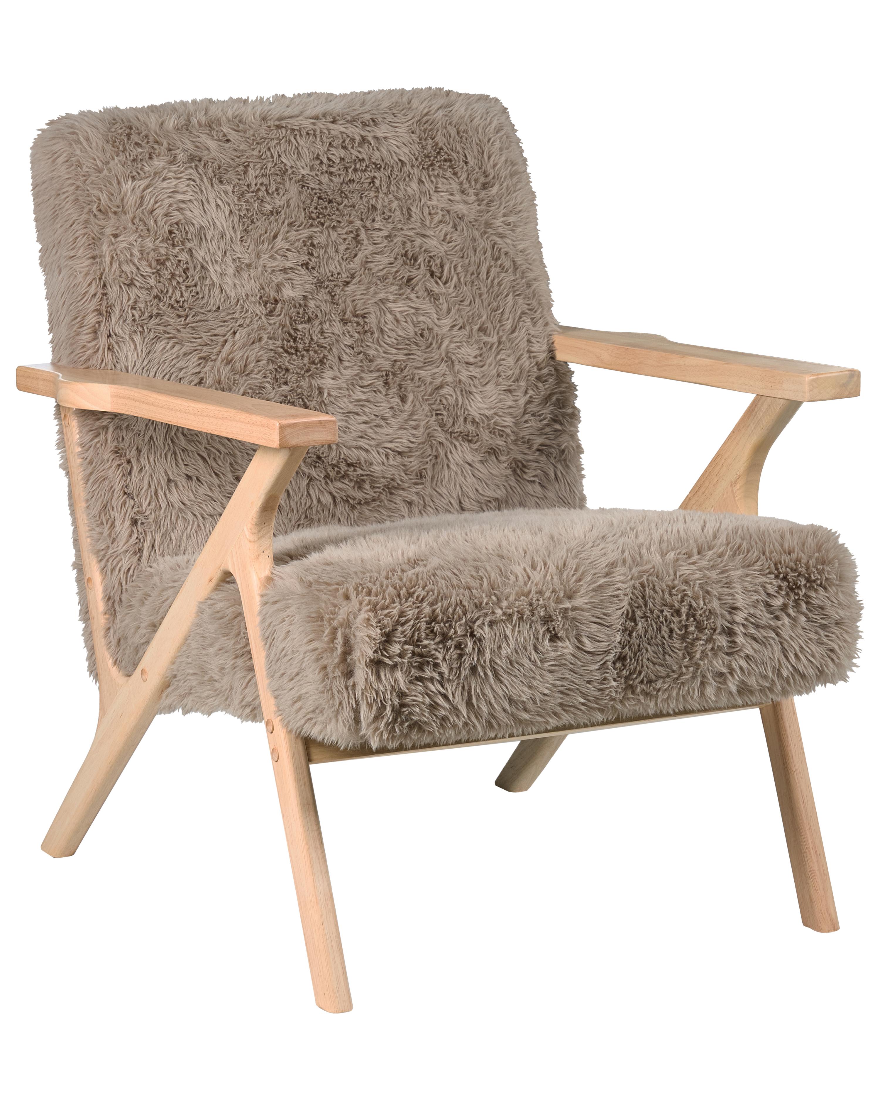 Fauteuil KISA Nepbont Taupe