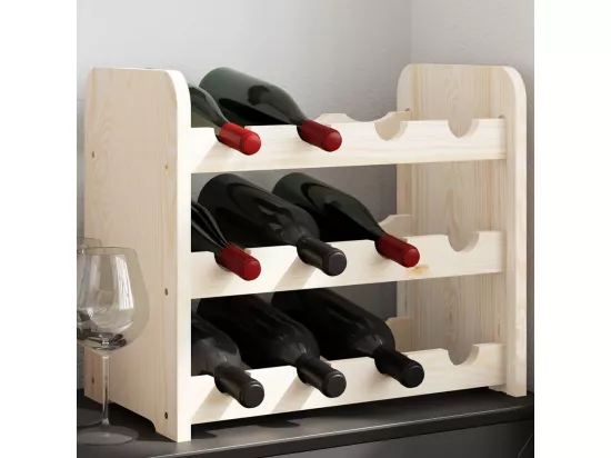 Casier à vin 43x25x37 bois de pin massif