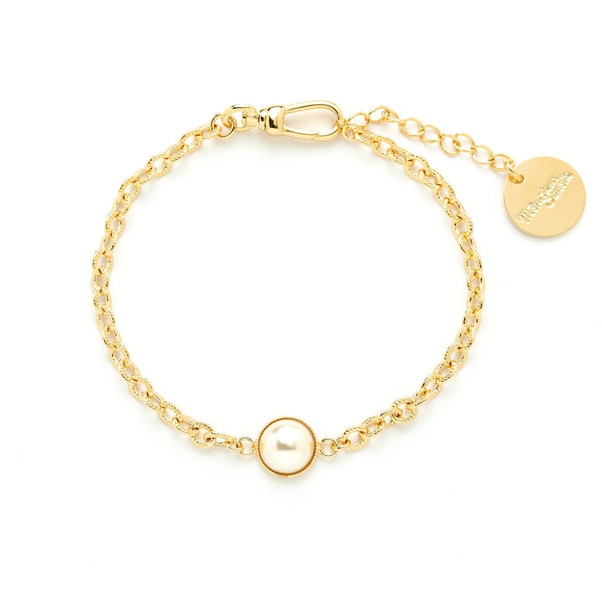 mini bracelet perle doré à l'or fin - NÉLYA