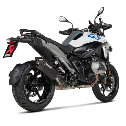 Silencieux Akrapovic Titane noir embout carbone - Gris / Noir