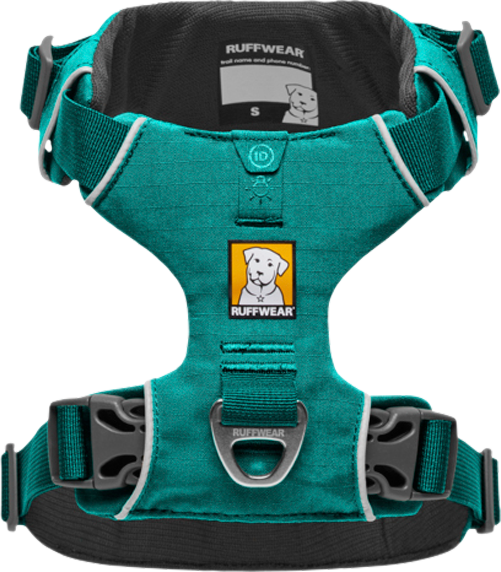 Ruffwear Front Range gepolstertes Hundegeschirr Aurora Teal XXS