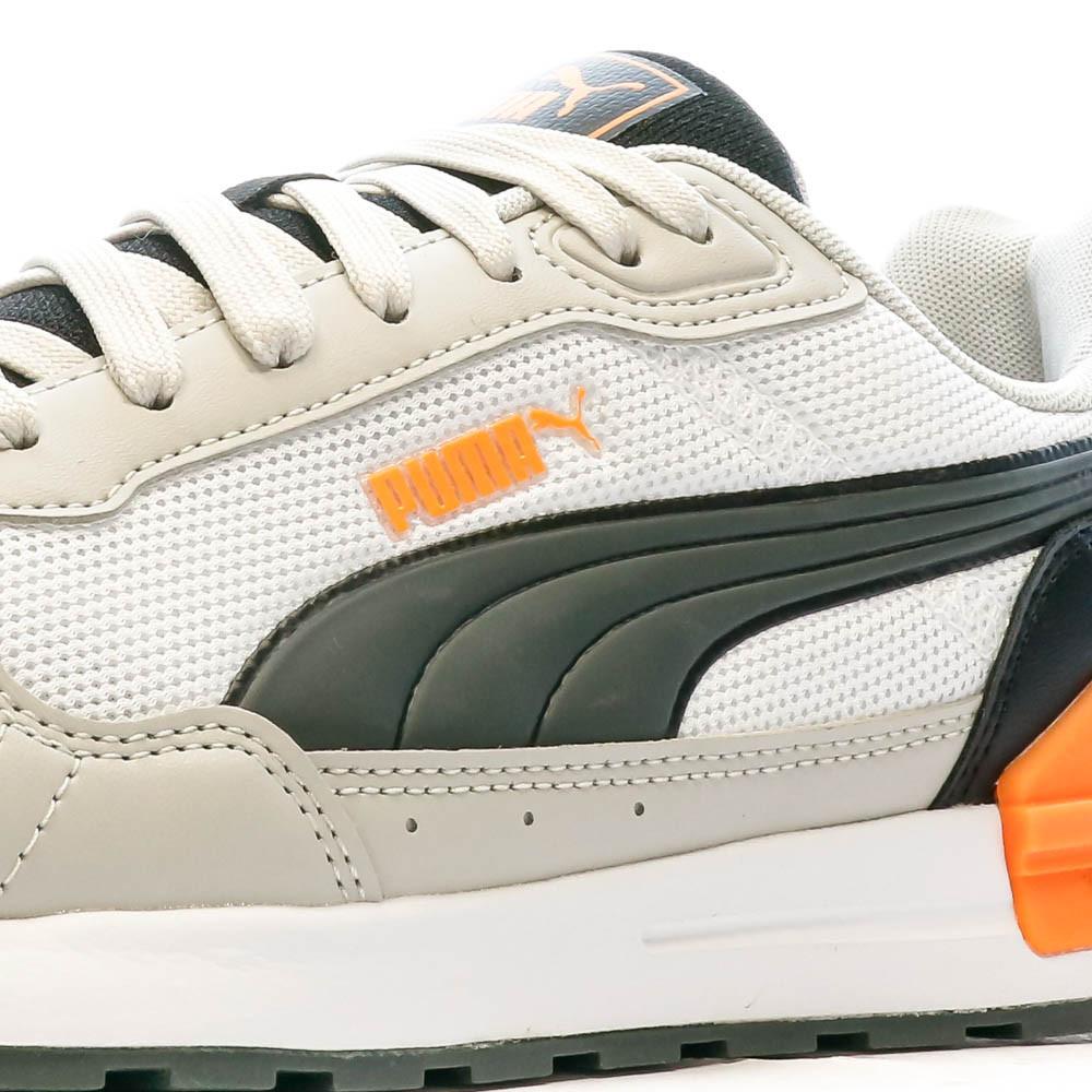 Puma Baskets Blanc/Gris/Orange Homme Puma Graviton Mega