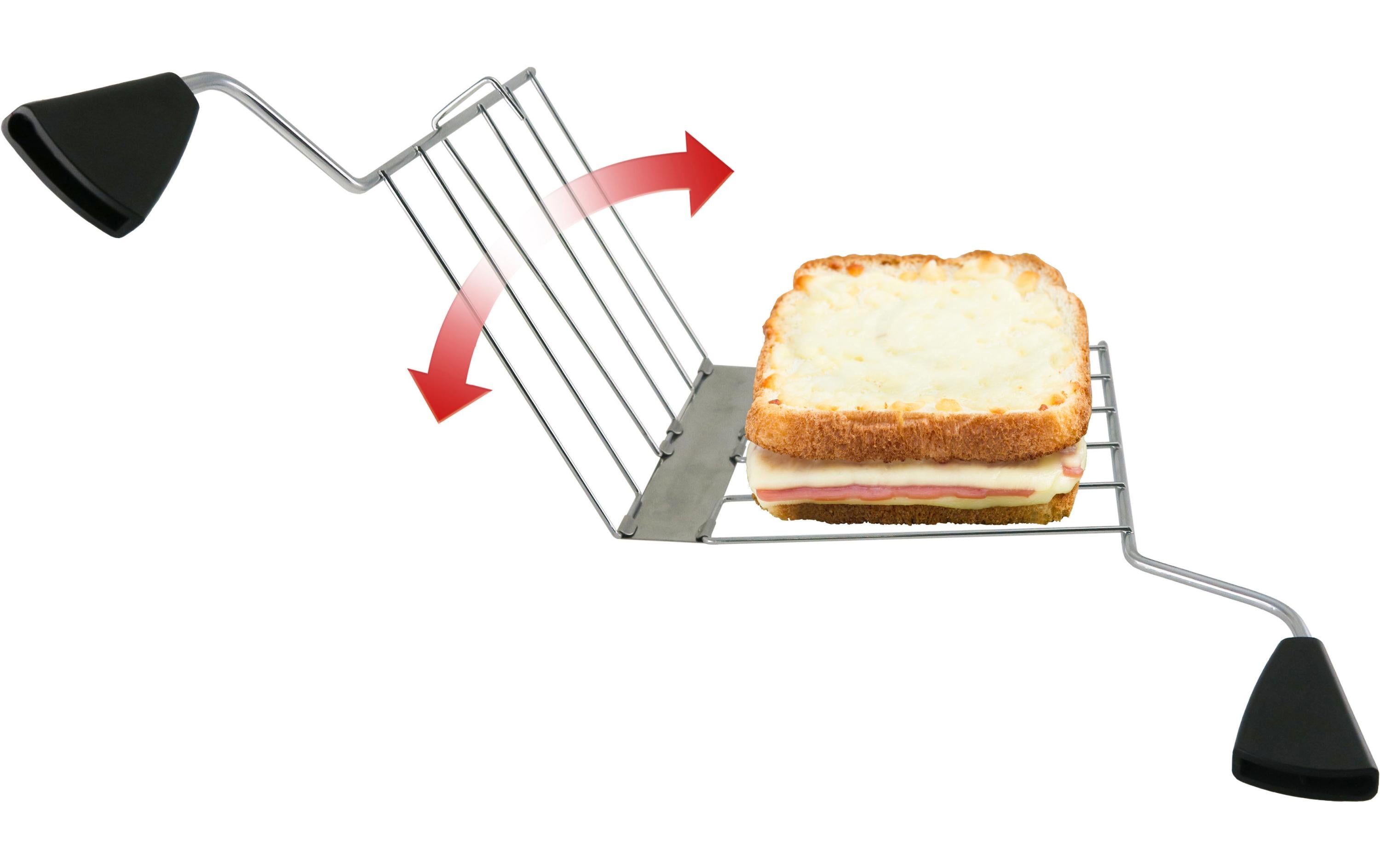Toaster Crispy Snack Silber/SchwarzKlassischer Toaster, Silber/Schwarz