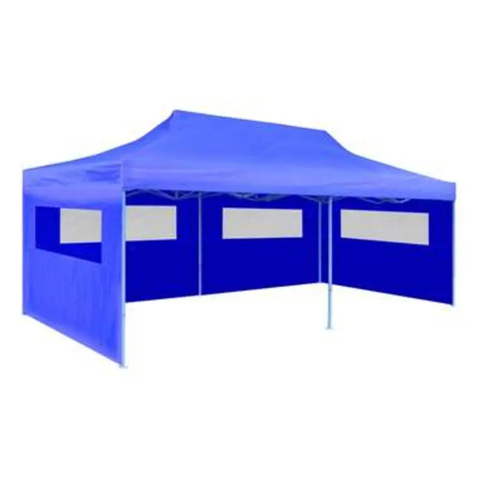 vidaXL - Luifel - Blauw - Stof