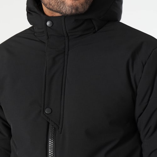 Doudoune Longue Capuche Noir