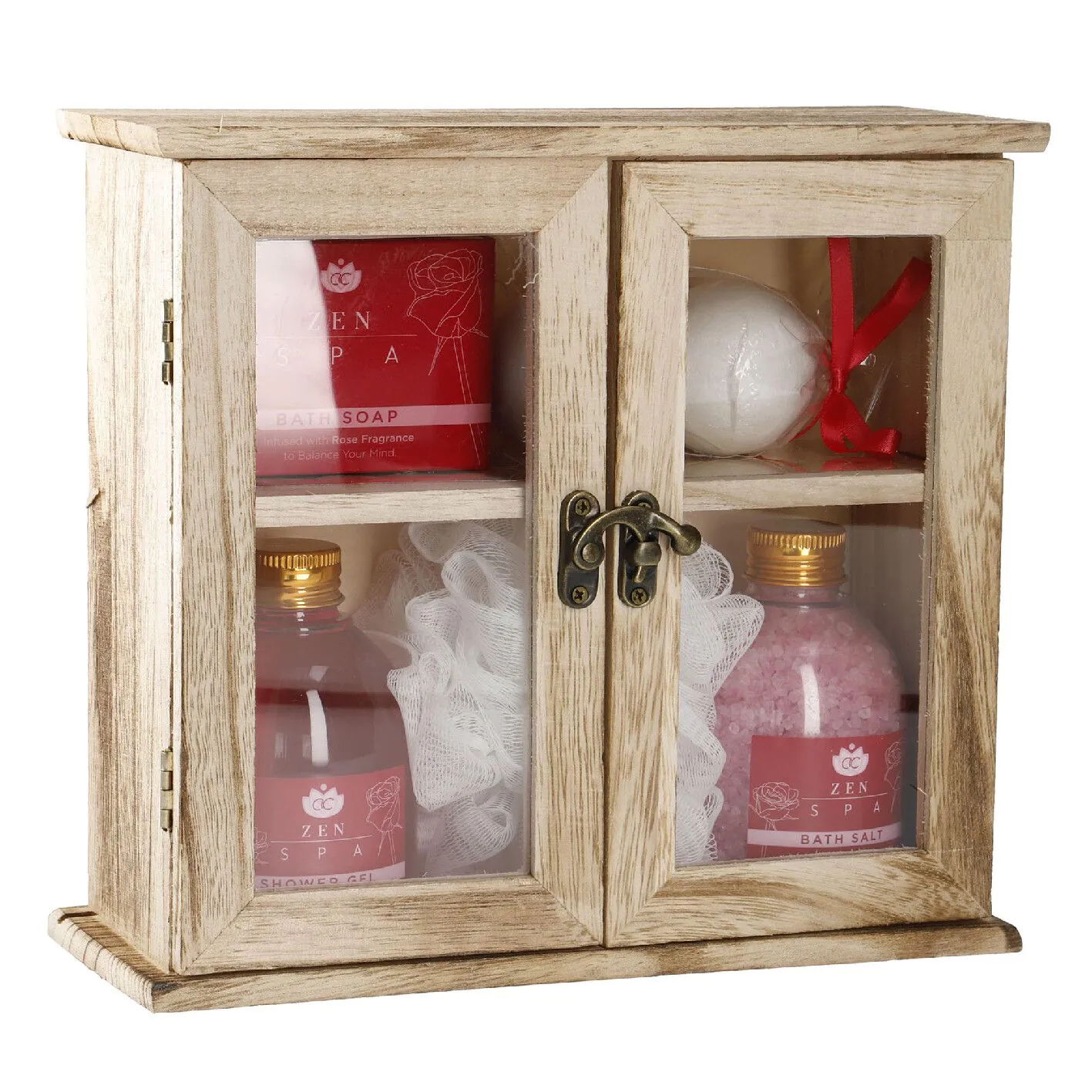 Badeset Schrank, Zen Spa/rosa