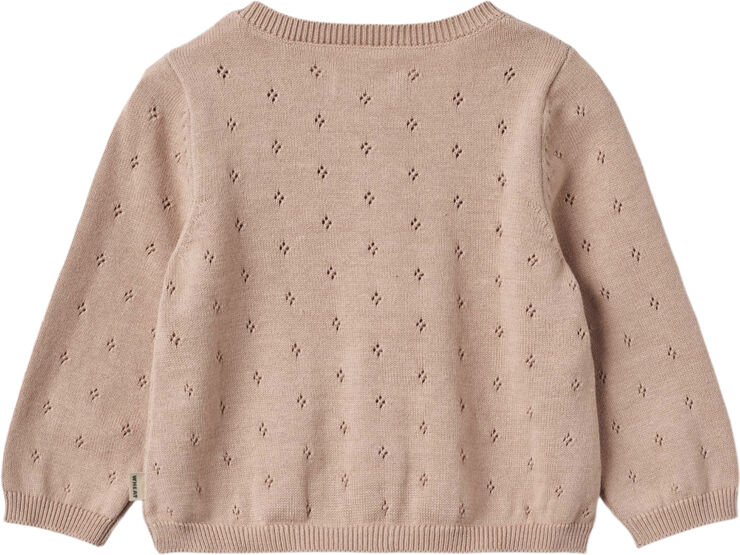 Wheat Strik Cardigan Maia Moonlight rose