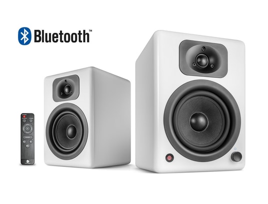 WAVEMASTER - Enceinte amplifiée 2.0 Two neo soft white - kit d'enceintes bibliothèque 2.0 (60w...