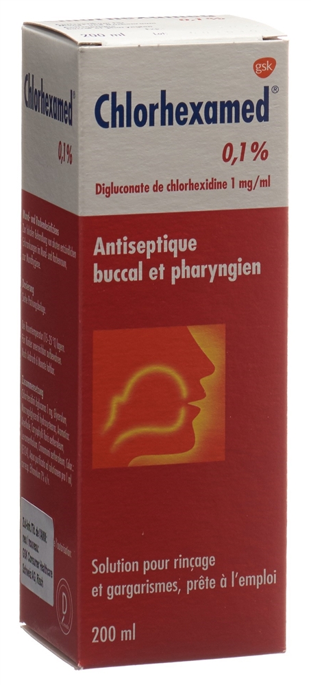 CHLORHEXAMED Lös 0.1 % Fl 200 ml