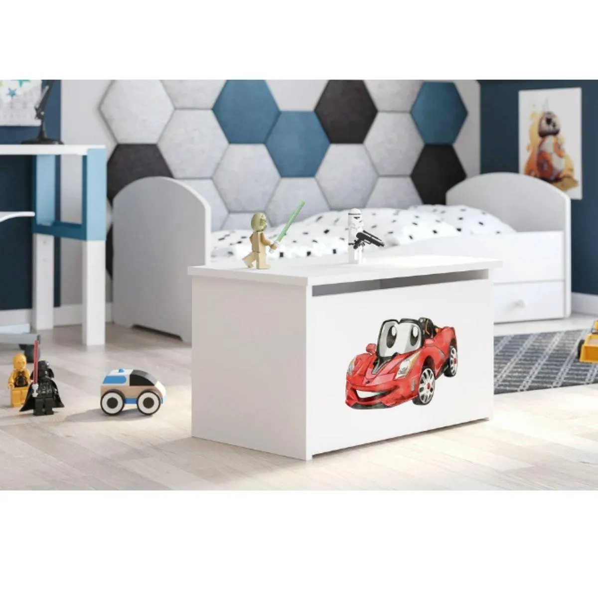 Kobi Coffre à jouets Daria voiture