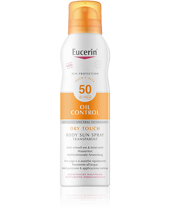 Eucerin Sun Protection Oil Control Dry Touch Body Sun Spray Transparent LSF 50 200ml