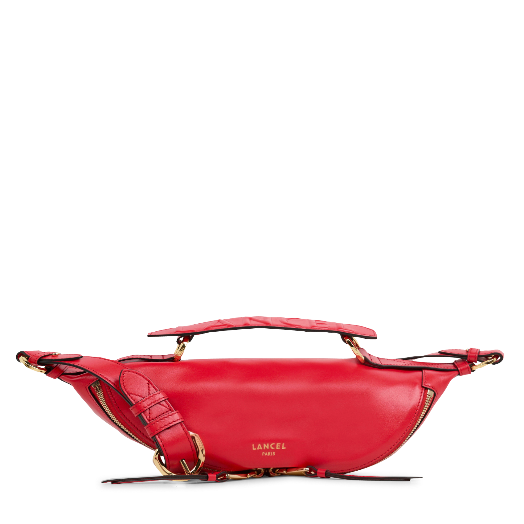 ORIGAMI S - Sac bandoulière en cuir | Rouge