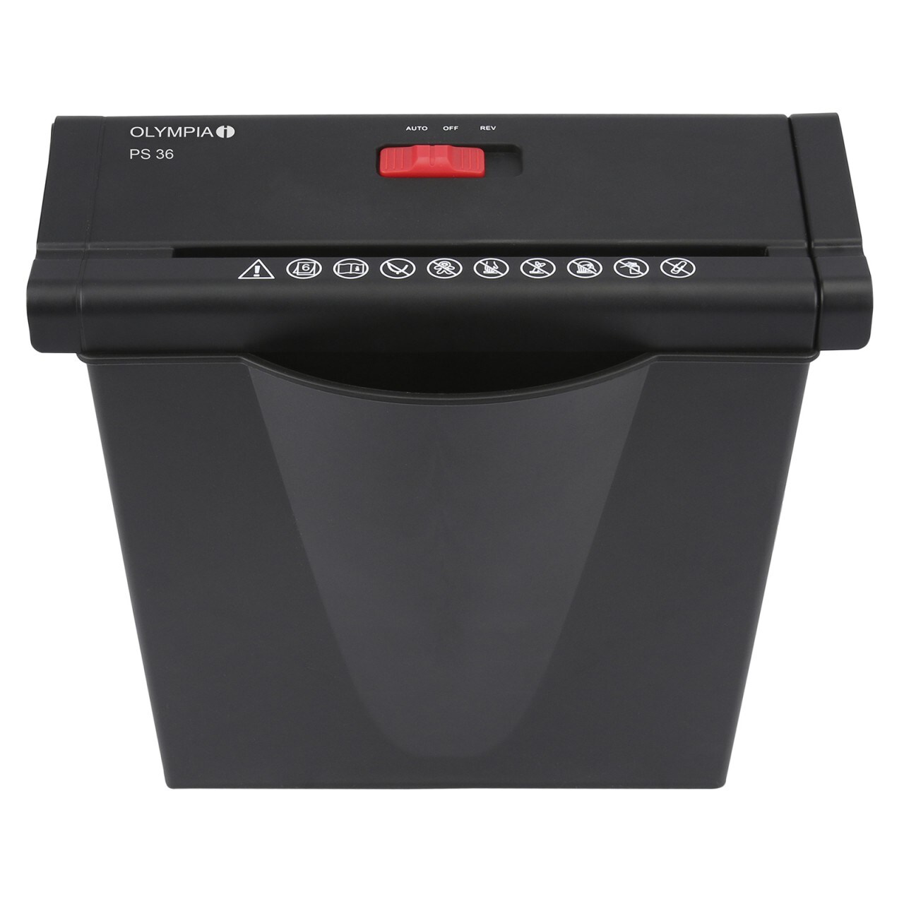 OLYMPIA PS 36 Aktenvernichter, Schwarz