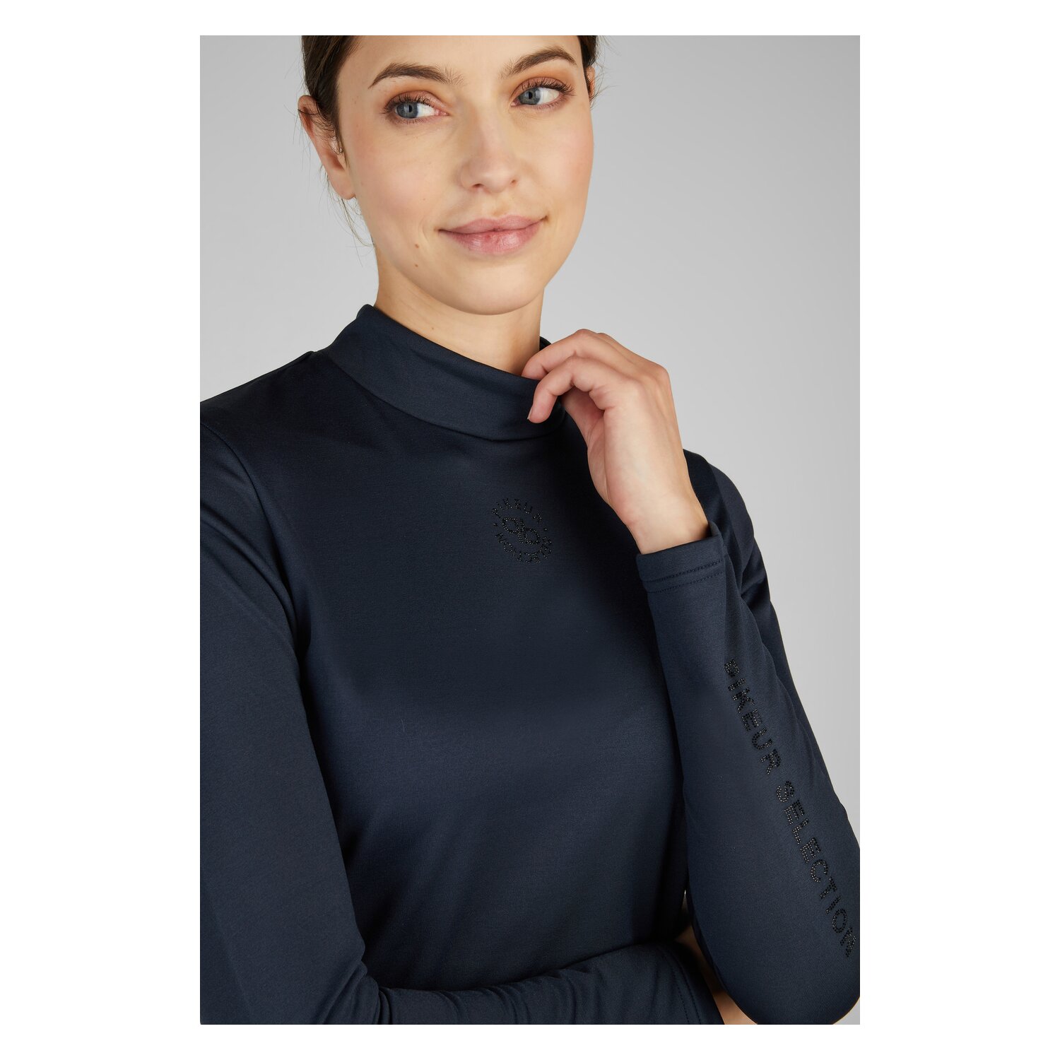 PIKEUR Selection Funktionsshirt mit Stehkragen  - navy