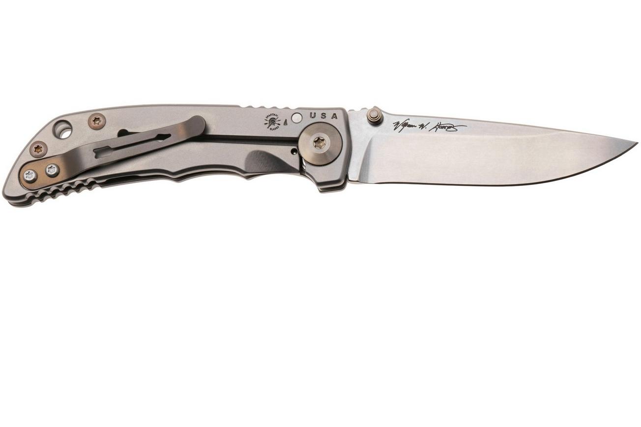 Spartan Harsey Folder 3.25 SF10SWBZ, Stonewashed CPM MagnaCut, Bronze/Grey Titanium zakmes