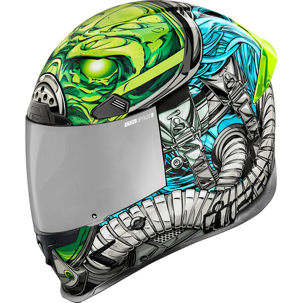 Icon - Casque Airframe Pro Outbreak™ Noir / Bleu / Vert
