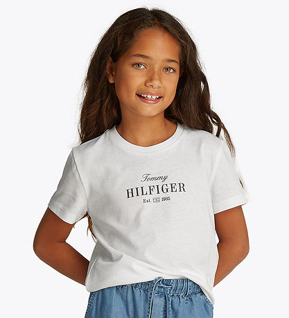 Tommy Hilfiger T-Shirt - Schriftzug - Weiß