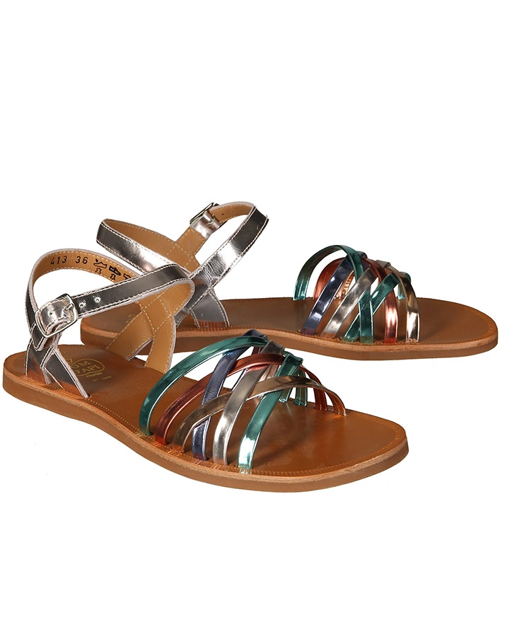 Sandalen LUX METALLIC in bunt