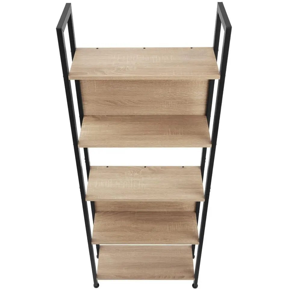 tectake Wandrek Westport 62x24x165,5cm, Industrieel Licht Hout, Eiken Sonoma