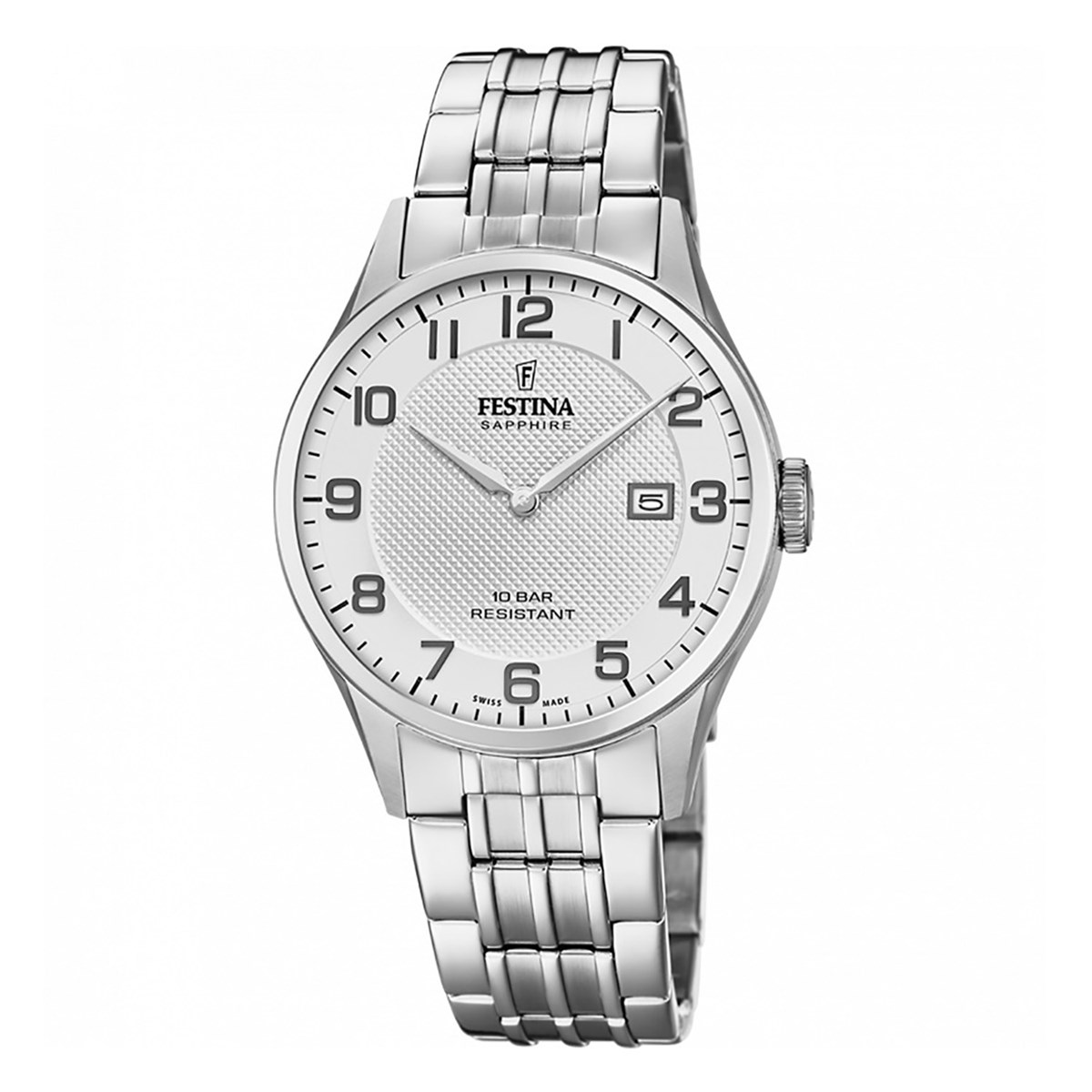 Montre Festina classique acierCollection Swiss Made