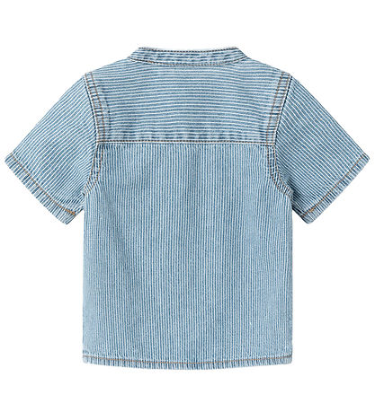 Name It Skjorte - NbmLeo - Light Blue Denim