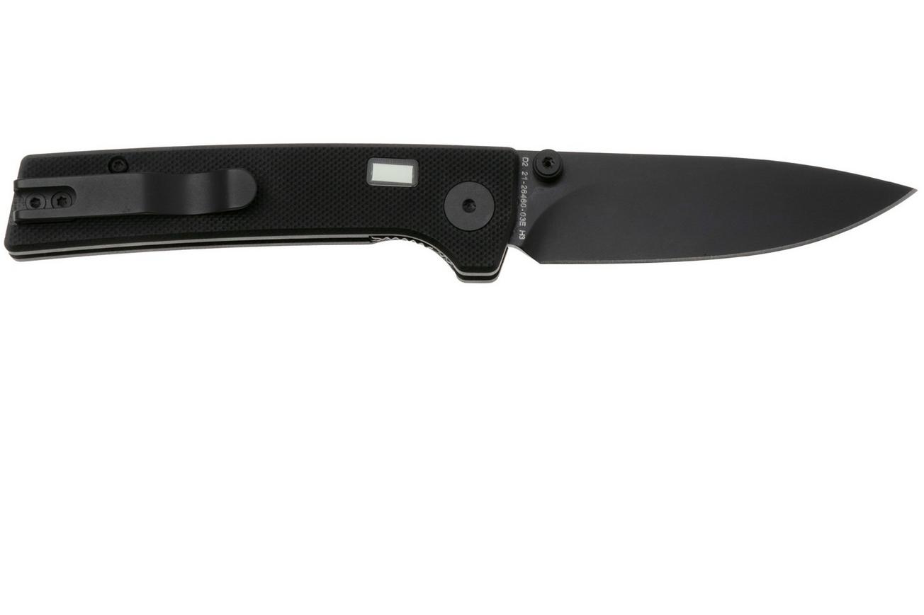 Glow Rhino Fermi FERMI-XG-YG, PVD D2, Black G10 Yellow Thumbstud, zakmes