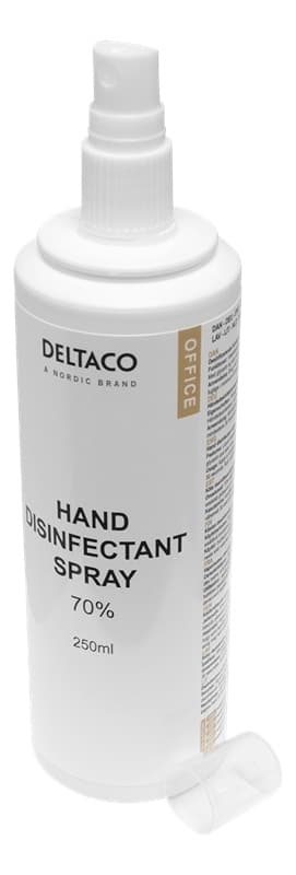 DELTACO Office Hånddesinfeksjonsmiddel flytende, 250 ml